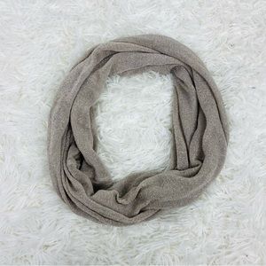 Collections eighteen silver & gray sparkly infinity wrap scarf